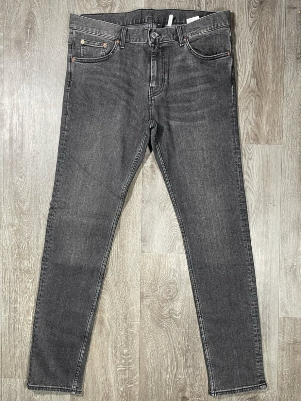 Weekday Friday Stretch 5-Pocket Slim Fit Gray Jeans - Men Size 34 X 32